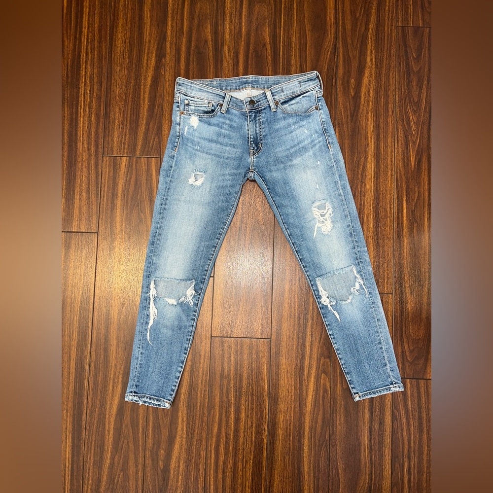 Denim & Supply Ralph Lauren distressed cropped skinny jeans size 28